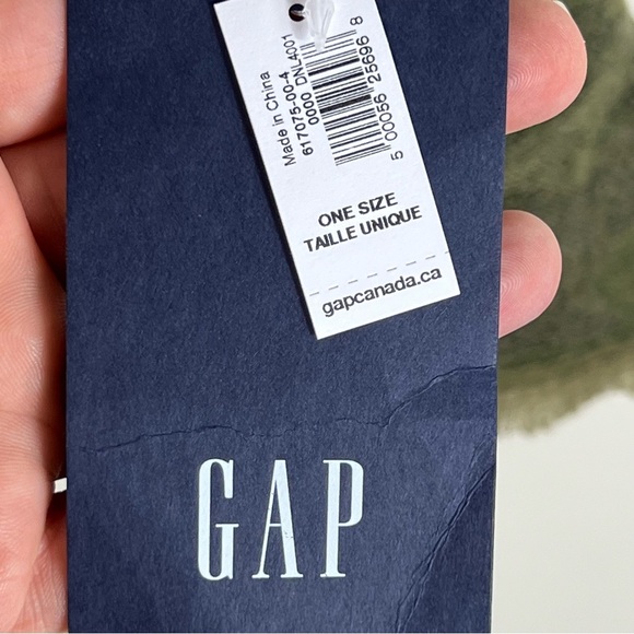 GAP Camo Green Recycled Brushed Scarf 200x50 cm NWT Soft Cozy oversized Unisex - Picture 4 of 6